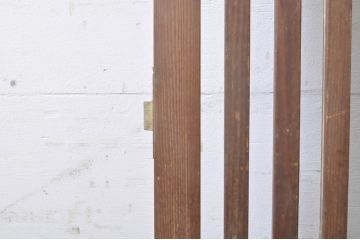 アンティーク建具　和の雰囲気溢れる格子扉1枚(木製扉、ドア、格子戸)(R-069165)