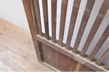 アンティーク建具　和の雰囲気溢れる格子扉1枚(木製扉、ドア、格子戸)(R-069165)