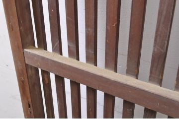 アンティーク建具　和の雰囲気溢れる格子扉1枚(木製扉、ドア、格子戸)(R-069165)