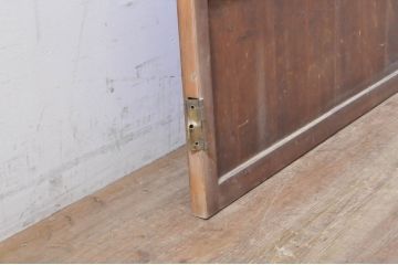 アンティーク建具　和の雰囲気溢れる格子扉1枚(木製扉、ドア、格子戸)(R-069165)