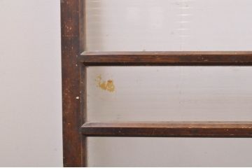 アンティーク建具　レトロな雰囲気漂うモールガラス窓4枚セット(引き戸、ガラス戸)(R-069168)