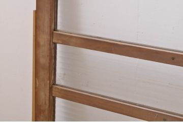 アンティーク建具　レトロな雰囲気漂うモールガラス窓4枚セット(引き戸、ガラス戸)(R-069168)