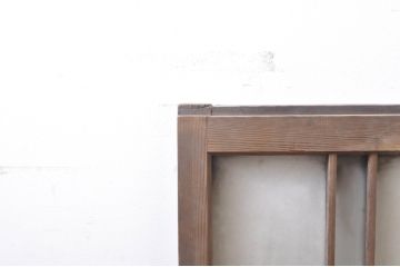 アンティーク建具　和モダンな空間作りにおすすめなガラス窓2枚セット(引き戸、ガラス戸)(R-069170)