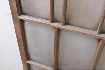 アンティーク建具　和モダンな空間作りにおすすめなガラス窓2枚セット(引き戸、ガラス戸)(R-069170)