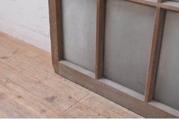 アンティーク建具　和モダンな空間作りにおすすめなガラス窓2枚セット(引き戸、ガラス戸)(R-069170)