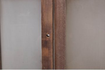 アンティーク建具　和モダンな空間作りにおすすめなガラス窓2枚セット(引き戸、ガラス戸)(R-069170)