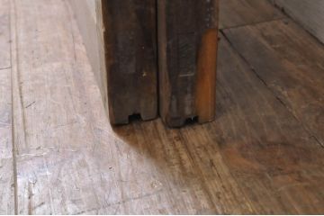 アンティーク建具　和モダンな空間作りにおすすめなガラス窓2枚セット(引き戸、ガラス戸)(R-069170)