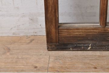 アンティーク建具　大正ロマン　ノスタルジックな雰囲気溢れるガラス窓2枚セット(引き戸、ガラス戸)(R-069172)