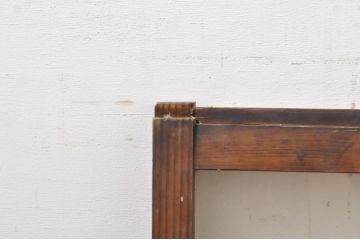 アンティーク建具　大正ロマン　ノスタルジックな雰囲気溢れるガラス窓2枚セット(引き戸、ガラス戸)(R-069172)