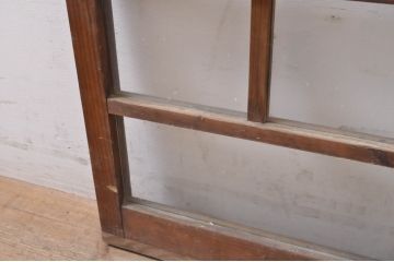 アンティーク建具　大正ロマン　ノスタルジックな雰囲気溢れるガラス窓2枚セット(引き戸、ガラス戸)(R-069172)