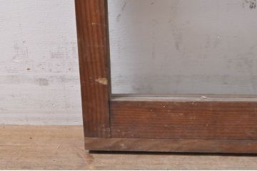 アンティーク建具　大正ロマン　ノスタルジックな雰囲気溢れるガラス窓2枚セット(引き戸、ガラス戸)(R-069172)