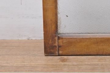 アンティーク建具　インテリアに取り入れやすいシンプルなデザインのダイヤガラス窓2枚セット(引き戸、ガラス戸)(R-069173)