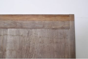 アンティーク建具　特大　特注品!!　欅(ケヤキ)材　古い豪商で使われていた蔵戸1枚を2分割にリメイク!!存在感抜群の蔵戸2枚セット(引き戸、玄関戸)(R-069176)