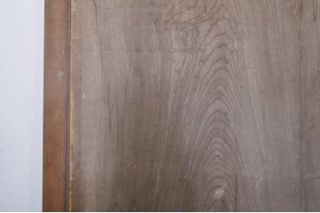 アンティーク建具　特大　特注品!!　欅(ケヤキ)材　古い豪商で使われていた蔵戸1枚を2分割にリメイク!!存在感抜群の蔵戸2枚セット(引き戸、玄関戸)(R-069176)