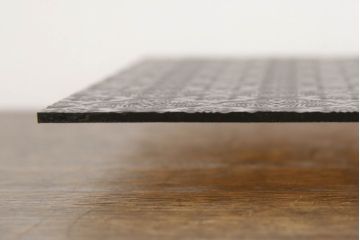 非売品　リメイク用ガラスパーツ　レトロな模様がアクセントになるカラーガラス　茶色(フローラガラス、新品ガラス、色ガラス)(R-069200)