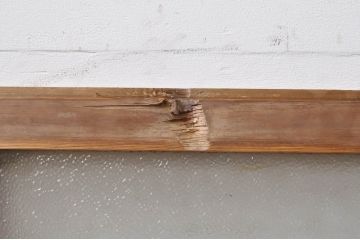 アンティーク建具　インテリアに取り入れやすいシンプルなデザインのダイヤガラス窓2枚セット(引き戸、ガラス戸)(R-069211)