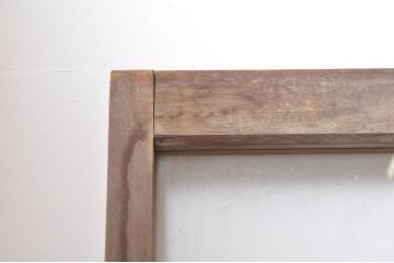 アンティーク建具　どこか懐かしい雰囲気が漂うモールガラス入りのガラス戸4枚セット(引き戸)(R-069212)