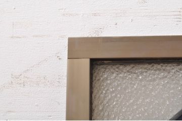 ビンテージ建具　ディスプレイとしてもおすすめなステンドグラスFIX窓1枚(ヴィンテージ、引き戸、ガラス戸、ガラス窓、ガラス扉、フィックス、嵌め殺し)(R-069214)