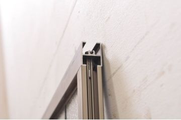ビンテージ建具　ディスプレイとしてもおすすめなステンドグラスFIX窓1枚(ヴィンテージ、引き戸、ガラス戸、ガラス窓、ガラス扉、フィックス、嵌め殺し)(R-069214)