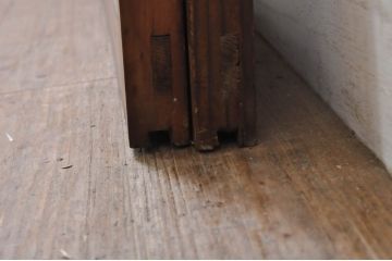 アンティーク建具　大正ロマン　ノスタルジックな雰囲気を醸し出すガラス窓2枚セット(引き戸、ガラス戸)(R-069215)