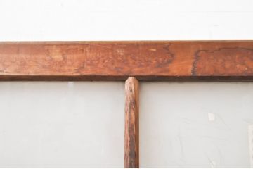 アンティーク建具　大正ロマン　ノスタルジックな雰囲気を醸し出すガラス窓2枚セット(引き戸、ガラス戸)(R-069217)