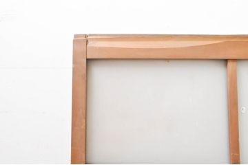 アンティーク建具　大正ロマン　ノスタルジックな雰囲気を醸し出すガラス窓2枚セット(引き戸、ガラス戸)(R-069217)
