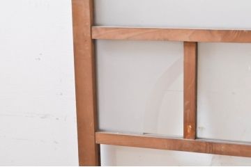アンティーク建具　大正ロマン　ノスタルジックな雰囲気を醸し出すガラス窓2枚セット(引き戸、ガラス戸)(R-069217)