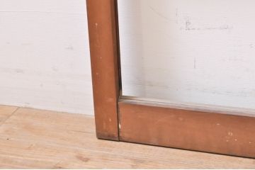 アンティーク建具　大正ロマン　ノスタルジックな雰囲気を醸し出すガラス窓2枚セット(引き戸、ガラス戸)(R-069217)