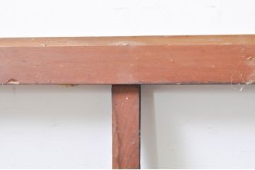アンティーク建具　経年を感じさせる木味が魅力のガラス窓2枚セット(引き戸、ガラス戸)(R-069218)