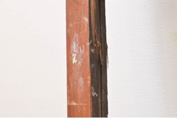 アンティーク建具　経年を感じさせる木味が魅力のガラス窓2枚セット(引き戸、ガラス戸)(R-069218)