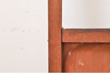 アンティーク建具　経年を感じさせる木味が魅力のガラス窓2枚セット(引き戸、ガラス戸)(R-069218)