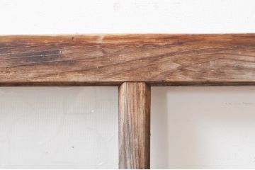 アンティーク建具　大正ロマン　どこか懐かしい雰囲気を醸し出すガラス戸2枚セット(引き戸)(R-069219)