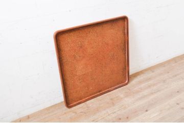 和製ビンテージ　特大　津軽塗り独特の斑点模様が目を引く角盆(トレー、お盆、ヴィンテージ)(R-069225)