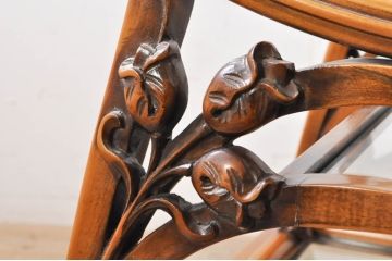 中古　廃盤品　メデア(Medea)　ワゴンART900　芸術的な美しさが存在感を放つアール・ヌーボー様式のトロリー(ワゴン)(定価約124万円)(R-069226)