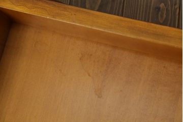 中古　最高級ブランド　CLイタリア(CLItalia)　艶やかな木肌とエレガントな佇まいが美しいチェスト(サイドボード、サイドチェスト、引き出し)(定価推定約150万円以上)(R-069227)