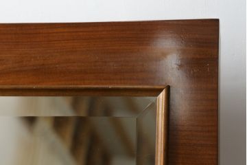 中古　美品　C.M.T.社　CONSORZIO MOBILIERI D'ARTE　象嵌入り　品のある佇まいの猫脚ドレッサー(デスク、コンソールテーブル、机、化粧台、鏡台、ミラー)(R-069229)