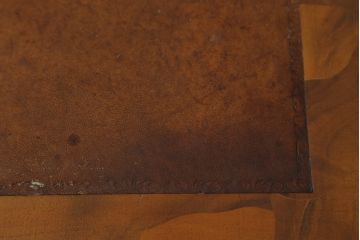 中古　美品　C.M.T.社　CONSORZIO MOBILIERI D'ARTE　象嵌入り　品のある佇まいの猫脚ドレッサー(デスク、コンソールテーブル、机、化粧台、鏡台、ミラー)(R-069229)