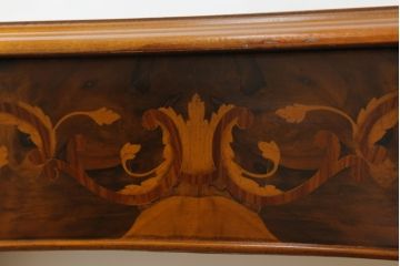 中古　美品　C.M.T.社　CONSORZIO MOBILIERI D'ARTE　象嵌入り　品のある佇まいの猫脚ドレッサー(デスク、コンソールテーブル、机、化粧台、鏡台、ミラー)(R-069229)