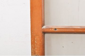 アンティーク建具　インテリアに取り入れやすいシンプルデザインのガラス窓2枚セット(引き戸、ガラス戸)(R-069230)