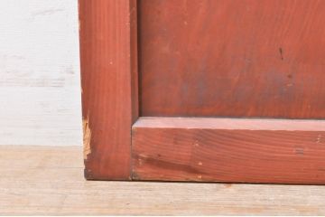 アンティーク建具　レーザー組子入れます!　和の雰囲気を高めるガラス帯戸1枚(引き戸、ガラス戸、板戸)(R-069232)
