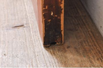 アンティーク建具　レーザー組子入れます!　和の雰囲気を高めるガラス帯戸1枚(引き戸、ガラス戸、板戸)(R-069232)
