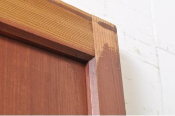 アンティーク建具　レーザー組子入れます!　上質な和を演出するガラス帯戸1枚(引き戸、ガラス戸、板戸)(R-069233)