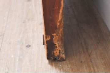 アンティーク建具　レーザー組子入れます!　上質な和を演出するガラス帯戸1枚(引き戸、ガラス戸、板戸)(R-069233)
