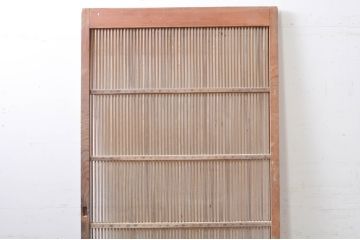 アンティーク建具　和の風情が感じられる杉材の素朴な蔵戸1枚(引き戸、玄関戸)(R-069234)