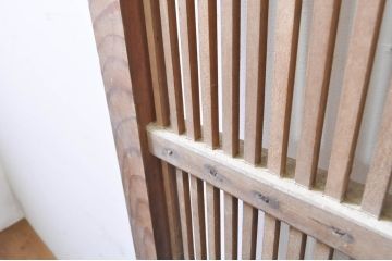 アンティーク建具　和の風情が感じられる杉材の素朴な蔵戸1枚(引き戸、玄関戸)(R-069234)