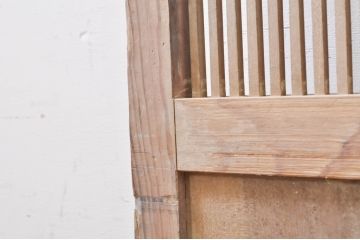 アンティーク建具　和の風情が感じられる杉材の素朴な蔵戸1枚(引き戸、玄関戸)(R-069234)