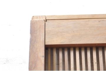 アンティーク建具　和の風情が感じられる杉材の素朴な蔵戸1枚(引き戸、玄関戸)(R-069234)