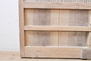 アンティーク建具　和の風情が感じられる杉材の素朴な蔵戸1枚(引き戸、玄関戸)(R-069234)