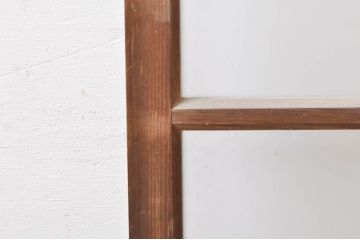 アンティーク建具　希少サイズ　どこか懐かしい雰囲気漂う幅狭ガラス戸2枚セット(引き戸)(R-069235)