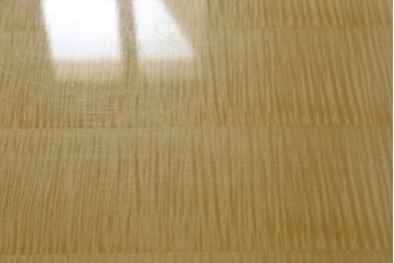中古　美品　IDC大塚家具取り扱い　オーダー品　松創　ホワイトシカモア材のシンプルなダイニングテーブル(作業台、食卓、2人掛け、4人掛け、二人掛け、四人掛け)(定価約80万円)(R-069237)